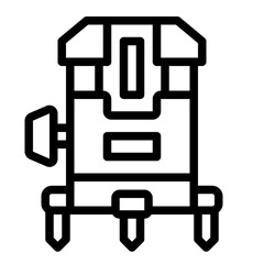 Laser level icon ideal for construction and alignment projects.