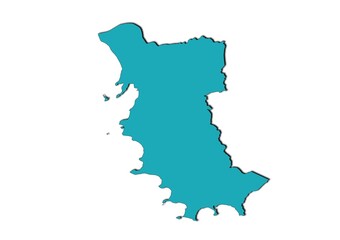 Mapa do municipio de Porto Alegre, estado de Rio Grande do Sul, Brasil