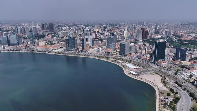 Panorama Of The Central Part Of Luanda, Angola, Aerial View