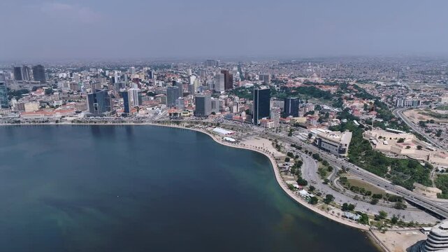 Panorama Of The Central Part Of Luanda, Angola, Aerial View