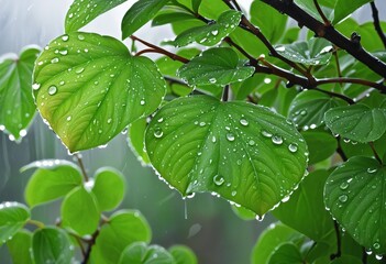 Fototapeta premium Emerald Oasis: A Study in Nature's Beauty