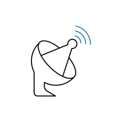antenna concept line icon. Simple element illustration.antenna concept outline symbol design.