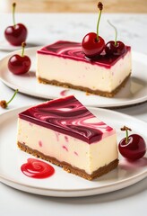 Capturing Delicious Delights: Cherry Cheesecake Photography