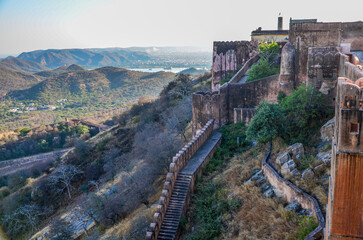 View from Jaigarh Fort in Rajasthan, India
