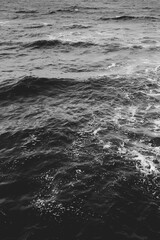 Black and White Ocean Waves - Timeless Seascape 