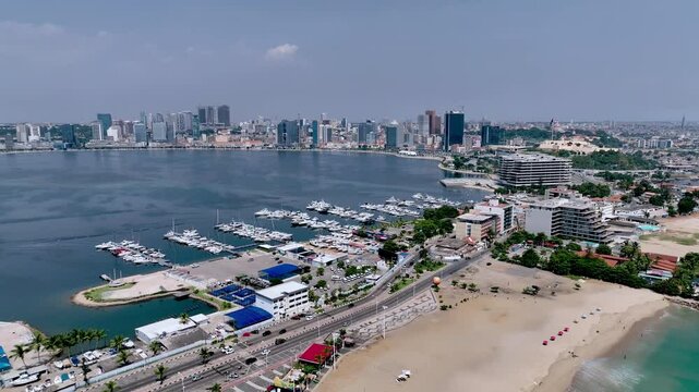 Panorama Of The Central Part Of Luanda, Angola, Aerial View