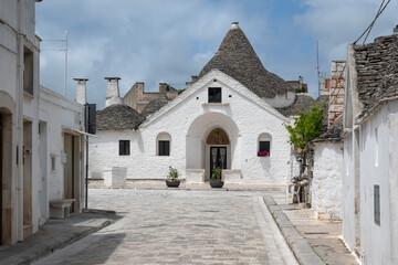 The Old town of Alberobello, Apulia Region, Italy