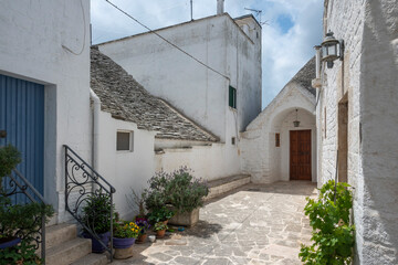 The Old town of Alberobello, Apulia Region, Italy