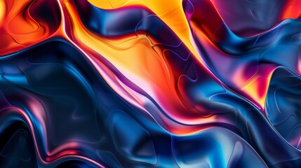 Undulating glass shape background