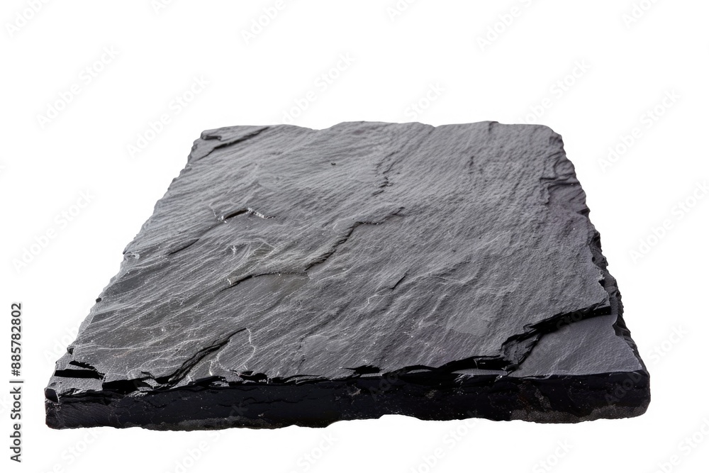 Poster a large rock sits atop a white surface, perfect for use in design projects or as a texture overlay