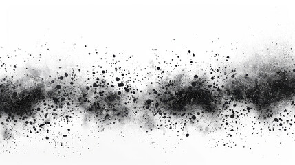 Obraz premium Abstract stipple scatter brush ink drawing and texturing, fading effect on white background