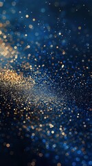 Dark blue beige grain gradient background luminous light dark background, noise texture effect banner title poster design