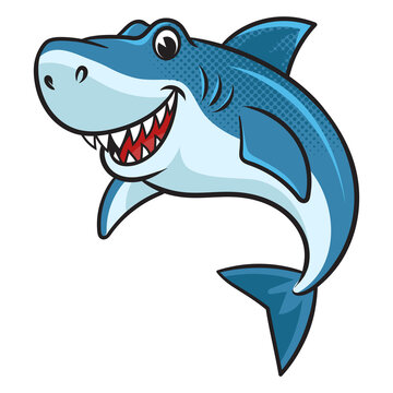 recommend clip art: Cartoon shark fish pop art retro PNG illustration. Comic book style imitation.