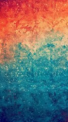 Granular gradient background Teal Orange Red Blue Retro Noise texture Summer banner poster background design