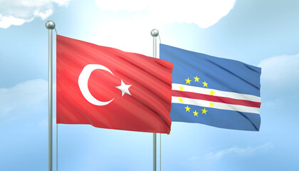 Turkey and Cape Verde Flag Together A Concept of Relations