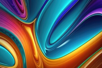 colorful gradient waves abstract