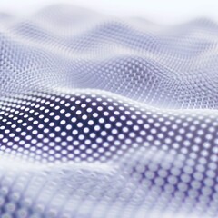 Abstract Wavy Pattern with Dots, Technology or Data Concept. Soft Focus, Purple Theme.