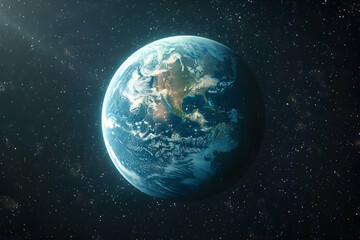 Obraz premium A futuristic solar planet with advanced climate control systems and weather manipulation technology