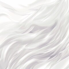 Fototapeta premium Flowing White Satin Fabric with Delicate Elegance, Romantic Wedding Inspiration, Luxury Drapery