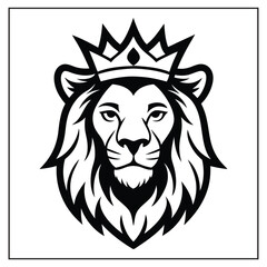 Royal Lion Crown Vector Illustration