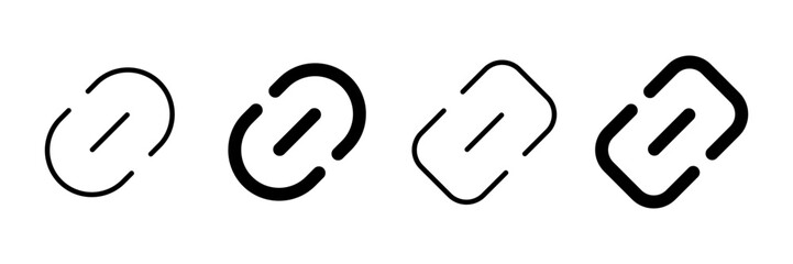 External link symbol icon vector. Link icon isolated on white background. Link vector icon. Hyperlink chain symbol