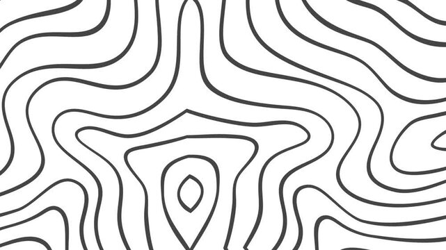 contours Geographic mountain topography vector illustration, Topographic pattern texture, Map on land vector terrain. Elevation graphic contour height lines, Topographic map, 4k animation background
