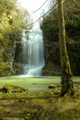 the waterfall
