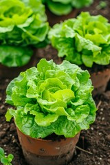 Modern greenhouse featuring abundant rows of vibrant green lettuce plants for optimal growth