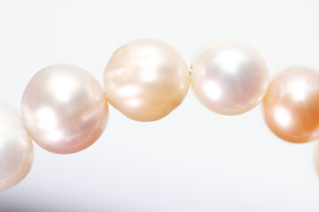 Close up of sea pearl bracelet