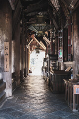 Fototapeta premium Historic temples and shrines that herald the arrival of autumn【Hase-dera Temple】