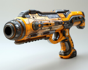 Naklejka premium Modern Design Caulking Gun - High-Quality 3D Render with Durable Body and Comfortable Grip