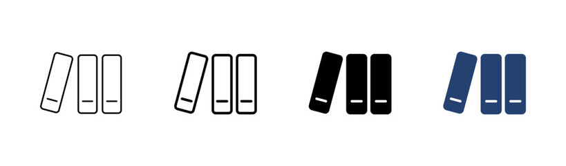 Library icon set. education icon vector