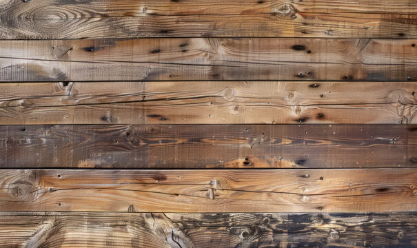 Natural grunge  brown wooden background, old shabby texture. Rustic wooden backdrop for banner, poster, wallpaper. Abstract grunge texture with copy space. Flay lay, top view