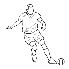 soccer player vector