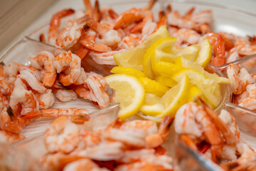 Shrimp platter at event 