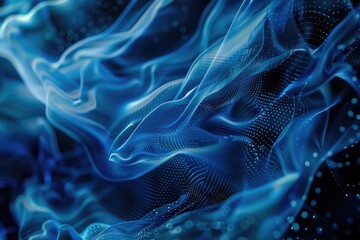 Fototapeta premium A close-up shot of a blue and black background, suitable for design projects and backgrounds