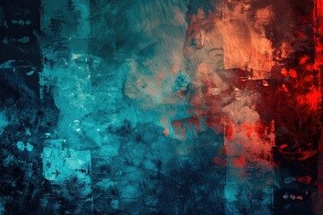 Obraz premium A close-up shot of an abstract background featuring red and blue colors