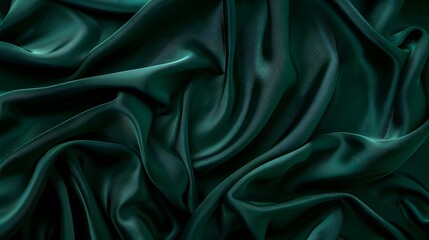 Fototapeta premium Elegant Emerald Green Fabric Background For Product Photography
