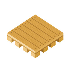 Wooden pallet design vector illustration