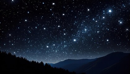 Fototapeta premium Stars twinkling, star sparkle, night sky with stars, night sky, Dark wallpaper, Dark Background