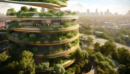 Future Urban Design: Building with Tree Ecosystem