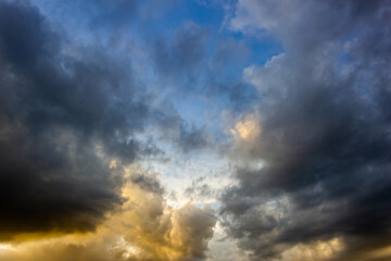 beautiful sky and clouds before storm