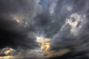 beautiful sky and clouds before storm