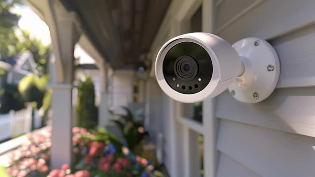 The compact size of a home security camera makes it easy to install in tight spaces ensuring every corner of the home is monitored.