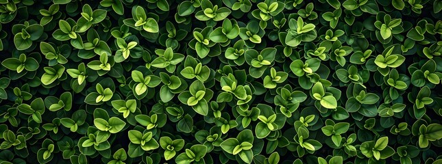 Seamless Green Leaf Pattern, Hyper Realistic