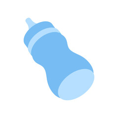Baby bottle isolated icon Emoji illustration Baby milk bottle emoticon
