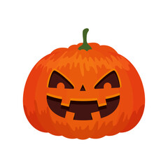 Hand drawn halloween pumpkin illustration