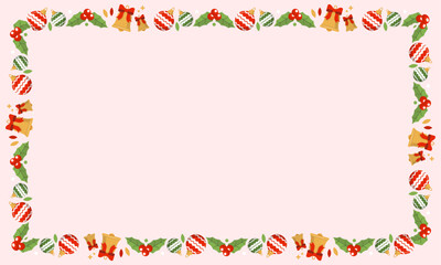 frame template for christmas season celebration, christmas wreath concept