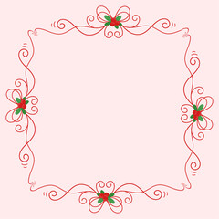 frame template for christmas season celebration, christmas wreath concept