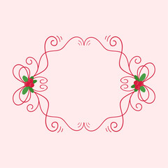 frame template for christmas season celebration, christmas wreath concept